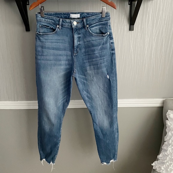 LOFT Curvy High Waist Skinny Stretch Jeans Size 6/28 - Picture 2 of 9
